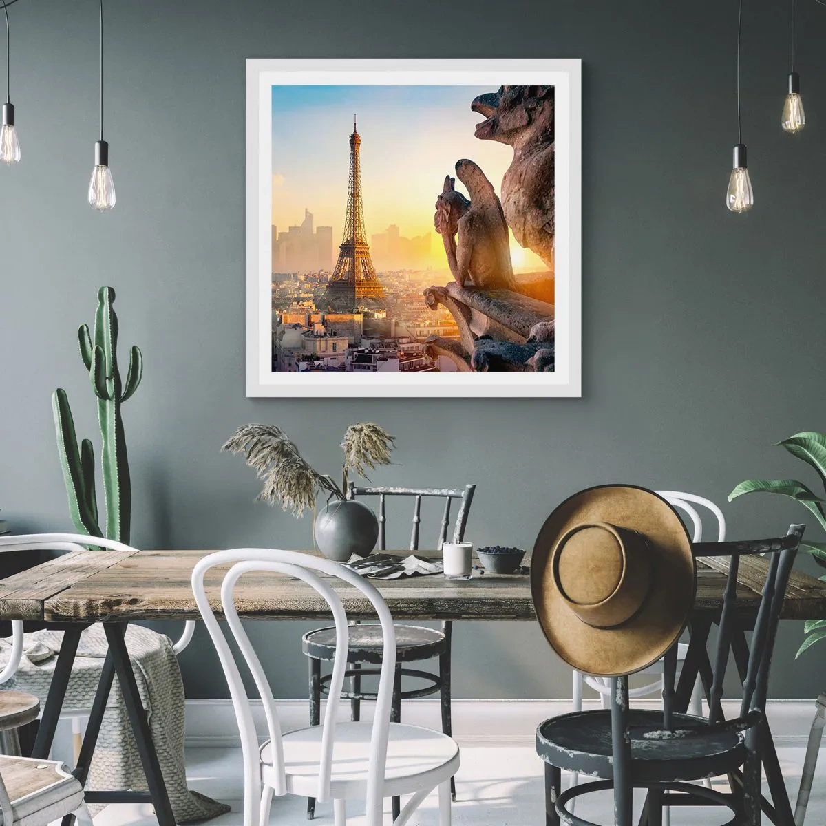 Plakat w białej ramie - Wiele się zmieniło… - 60x60 cm