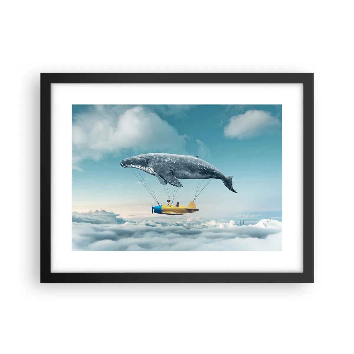 Plakat w czarnej ramie - Dlaczego nie? - 40x30 cm