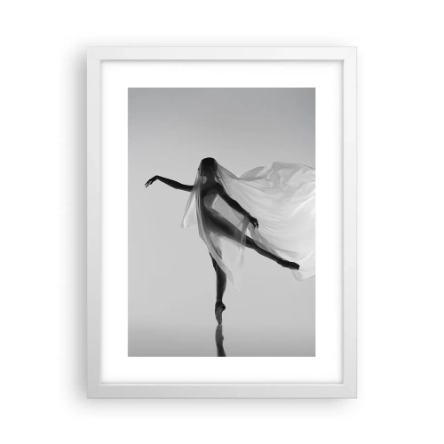 Plakat w białej ramie - Lekkość i wdzięk - 30x40 cm