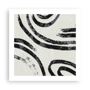 Plakat - W pół zatrzymany - 50x50 cm