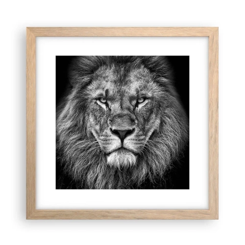 Plakat w ramie jasny dąb - W stroju koronacyjnym - 30x30 cm