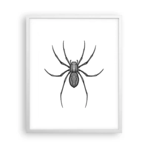 Plakat w białej ramie - Niepokojąca precyzja - 40x50 cm