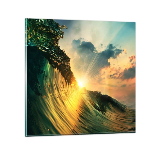 Obraz na szkle - Surferze, gdzie jesteś? - 60x60 cm