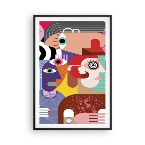 Plakat w czarnej ramie - My od pana Picassa - 61x91 cm