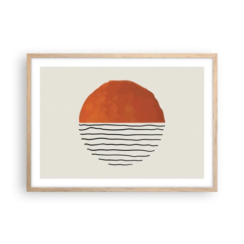 Plakat w ramie jasny dąb - W japońskim klimacie - 70x50 cm