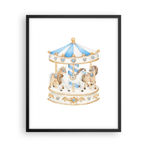 Plakat w czarnej ramie - Słodkie dzieciństwo - 40x50 cm