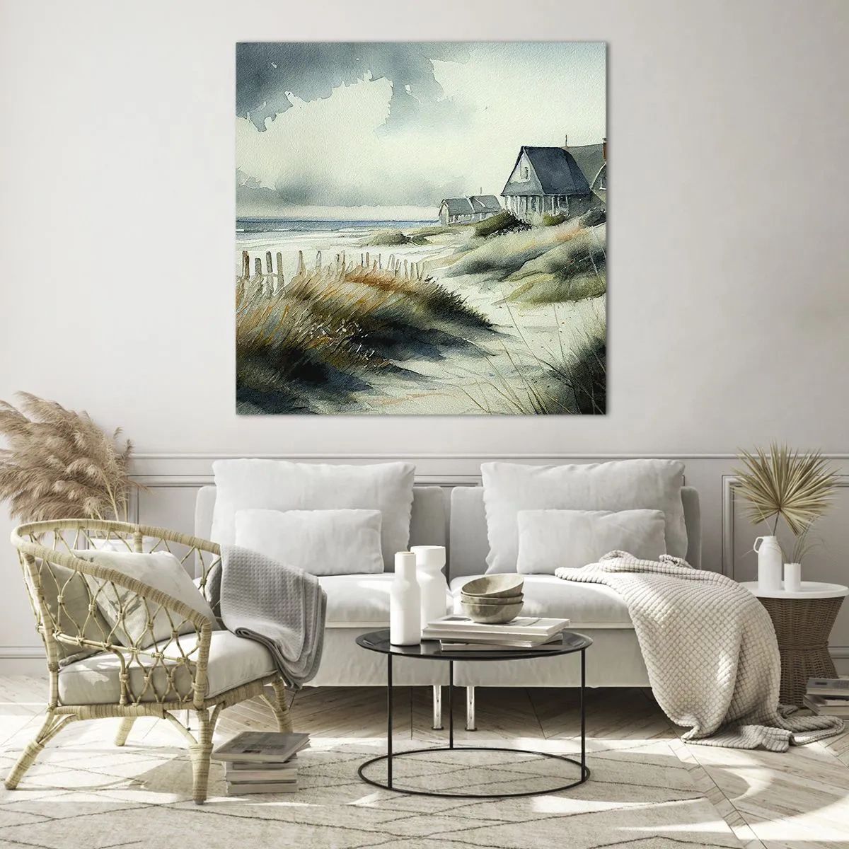 Obraz na szkle - Z dala od zgiełku - 60x60 cm