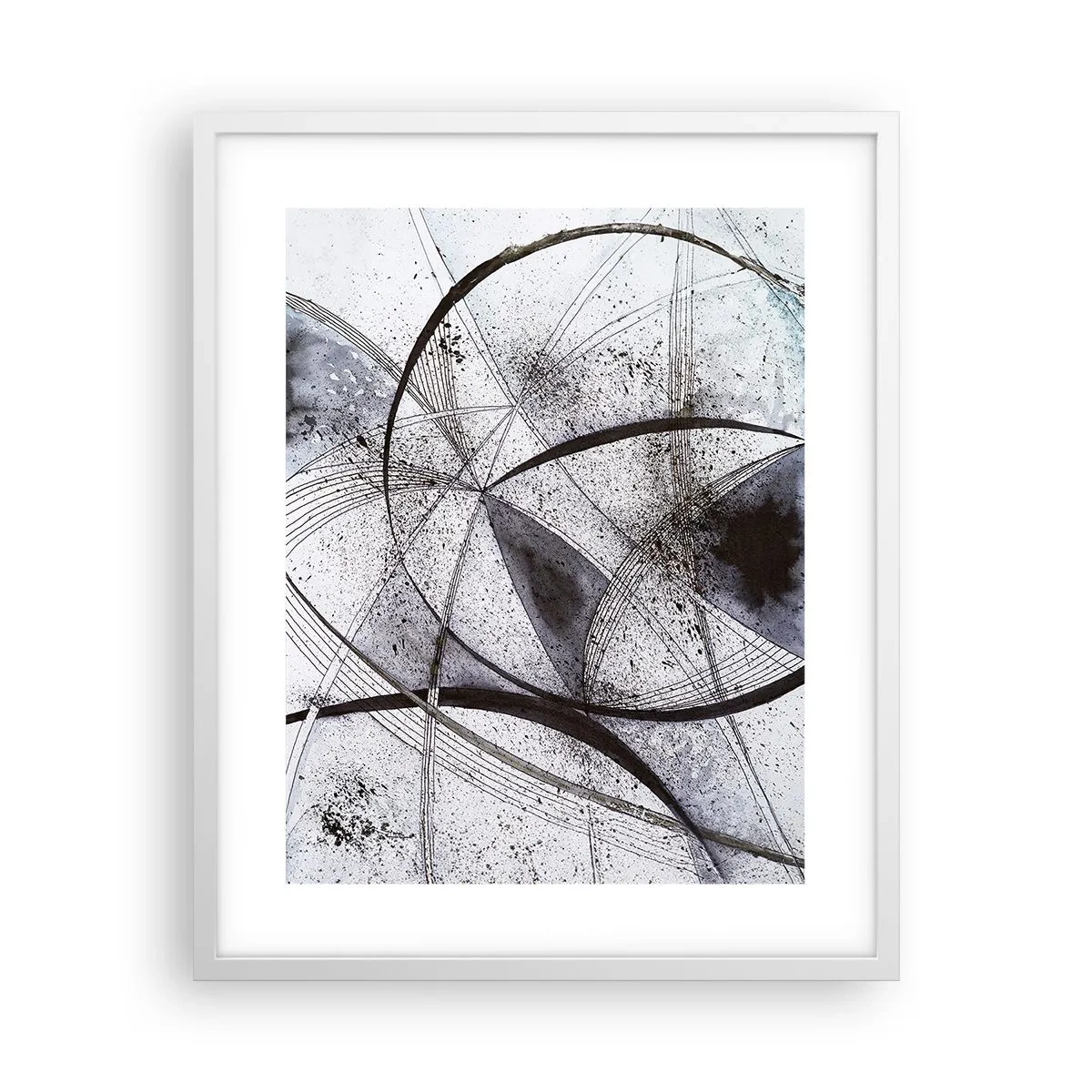 Plakat w białej ramie - Futurystyczna fantazja - 40x50 cm