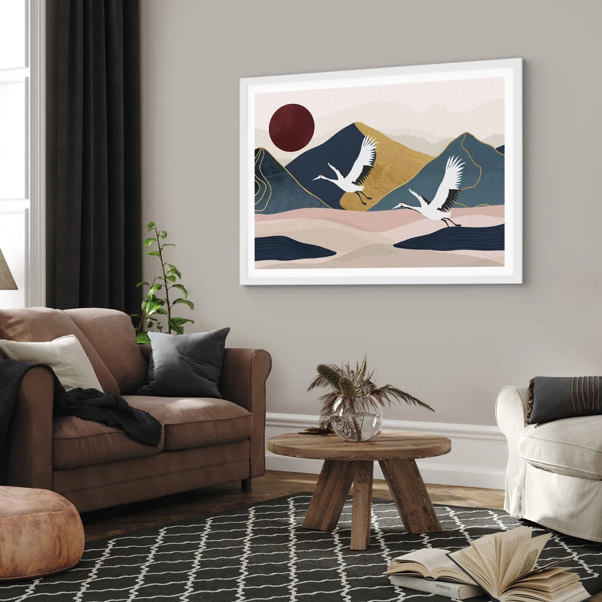 Plakat w białej ramie - I znowu ZLECIAŁ dzień - 70x50 cm