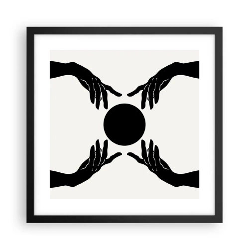 Plakat w czarnej ramie - Tajemny znak - 40x40 cm