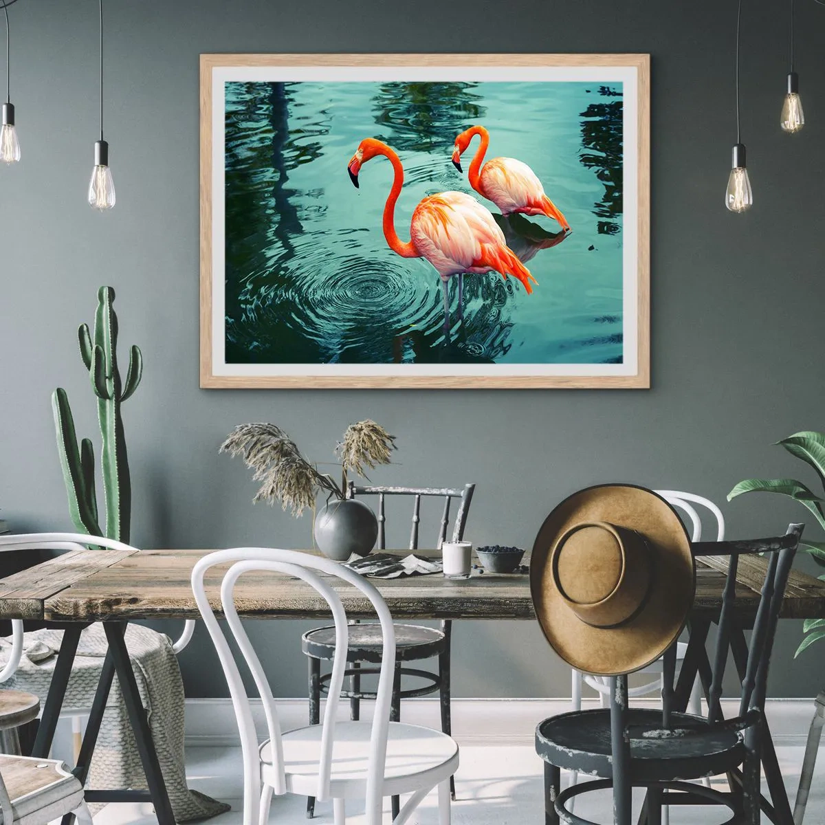 Plakat w ramie jasny dąb - Jesteśmy teraz w modzie - 70x50 cm