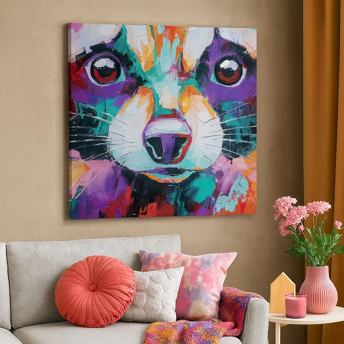 Obraz na płótnie - Tylko dobre emocje - 30x30 cm