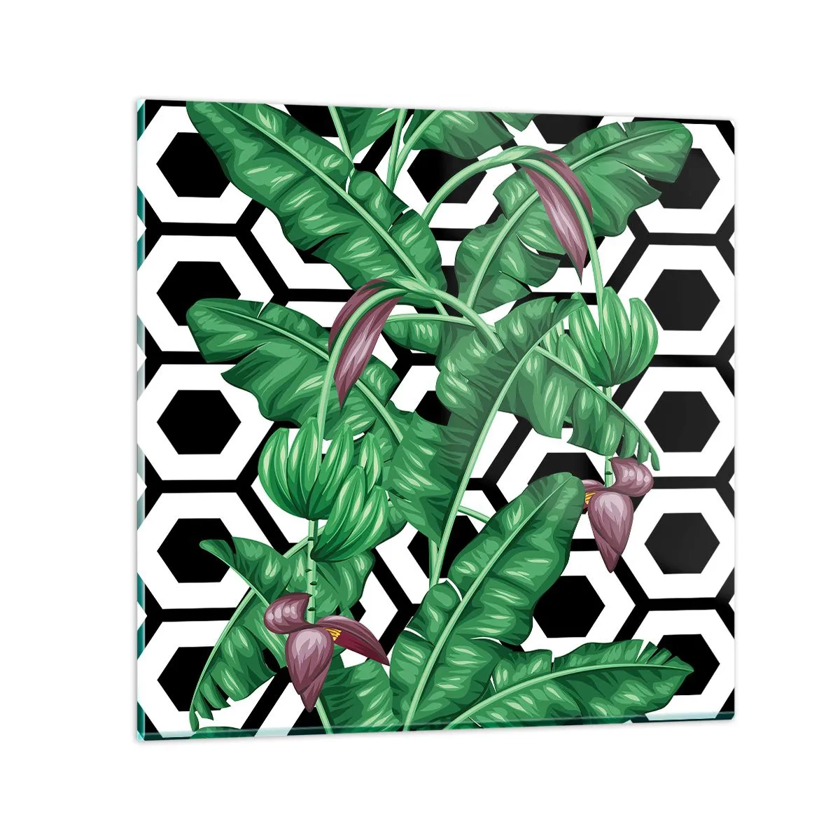 Obraz na szkle - Kompozycja symetryczna z natury - 70x70 cm