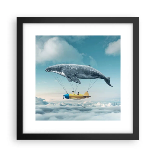 Plakat w czarnej ramie - Dlaczego nie? - 30x30 cm