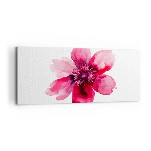 Obraz na płótnie - Karminowy wonny pocałunek - 100x40 cm