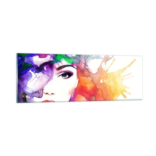 Obraz na szkle - Z głową w chmurach - 90x30 cm