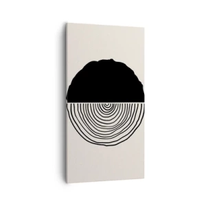 Obraz na płótnie - Pół na pół - 55x100 cm