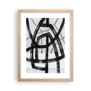 Plakat w ramie jasny dąb - Budowanie głębi - 30x40 cm