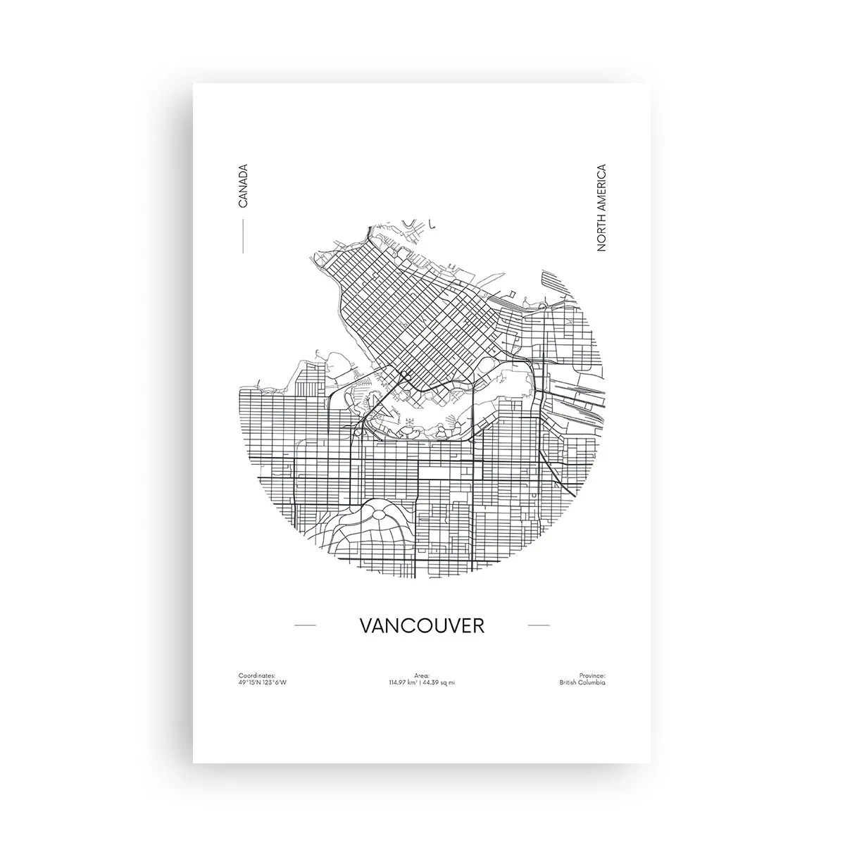 Plakat - Anatomia Vancouver - 61x91 cm