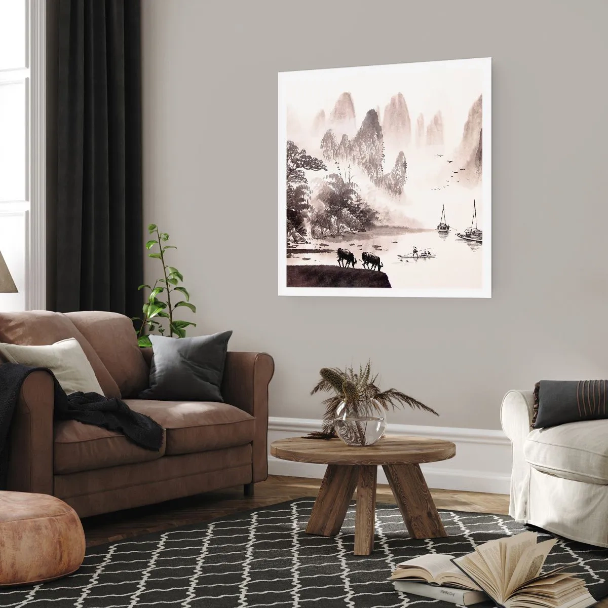 Plakat - Egzotyczna codzienność Wschodu - 60x60 cm