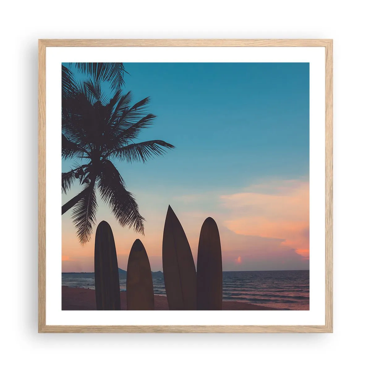 Plakat w ramie jasny dąb - Jutro też będzie zabawa - 60x60 cm