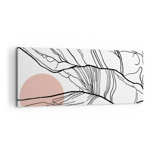 Obraz na płótnie - W sieci gałązek - 100x40 cm