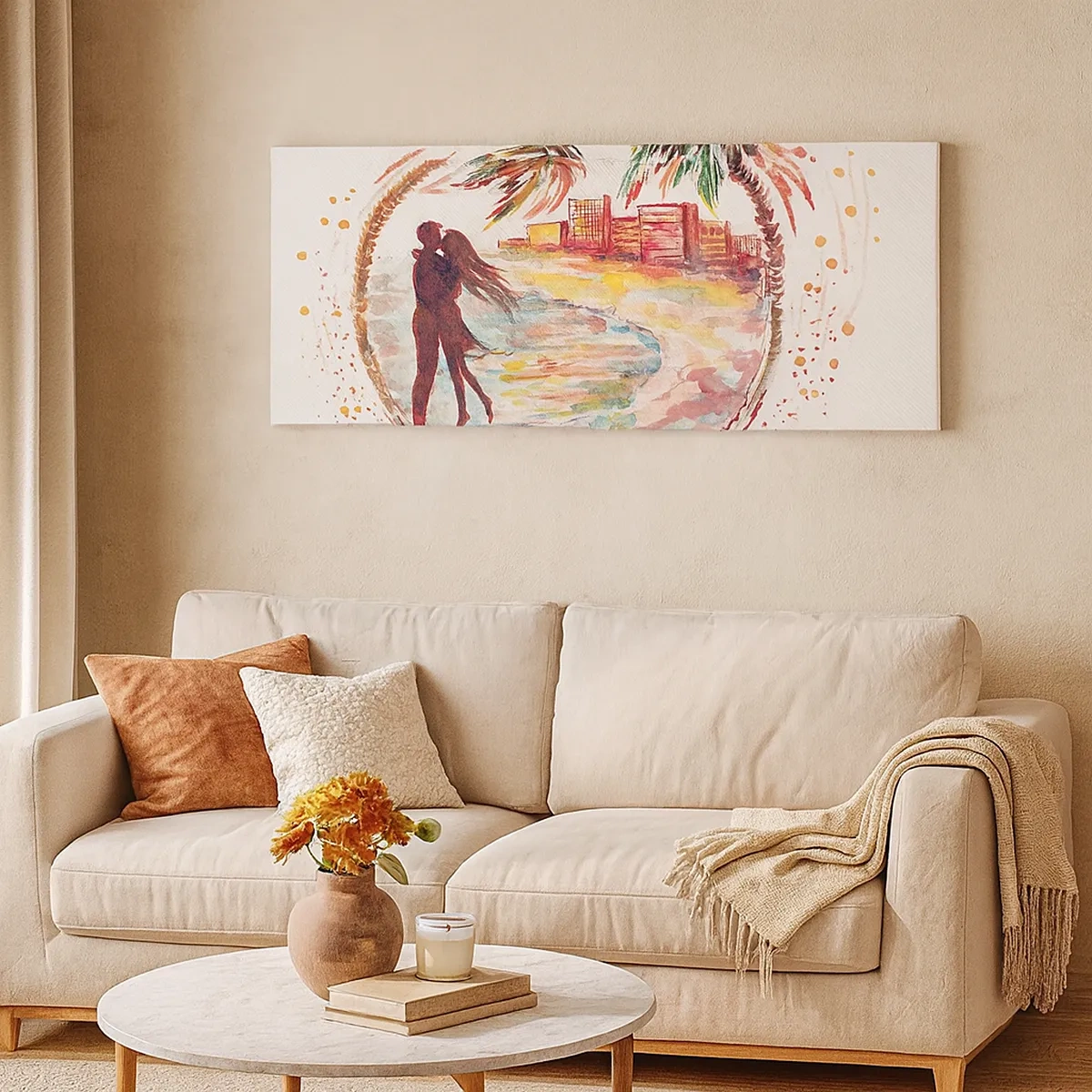 Obraz na płótnie - Romantyczne wakacje - 30x30 cm