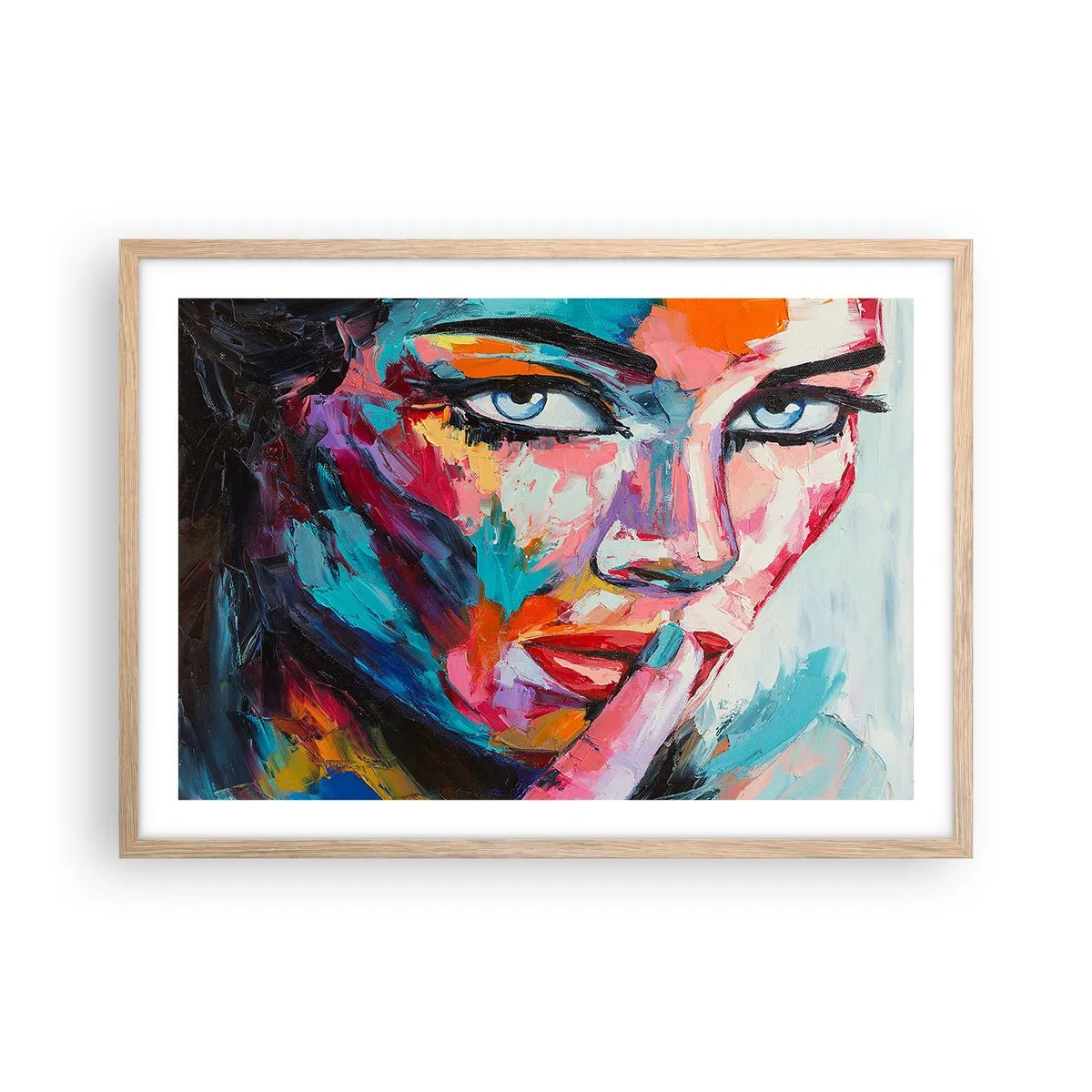 Plakat w ramie jasny dąb - Nasza pierwsza tajemnica - 70x50 cm