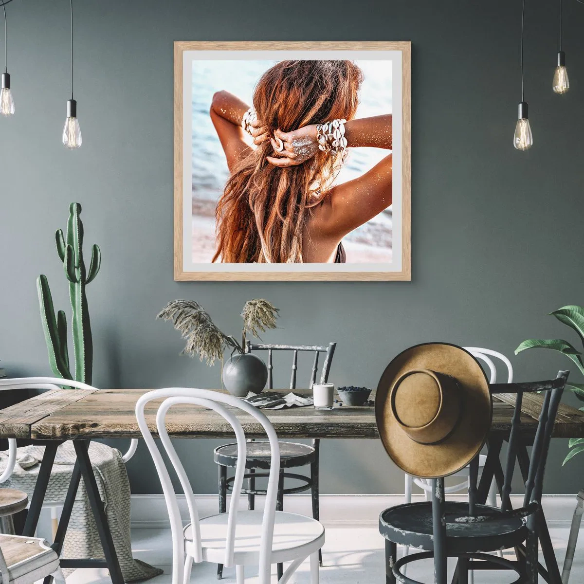 Plakat w ramie jasny dąb - Siostra wody i słońca - 50x50 cm