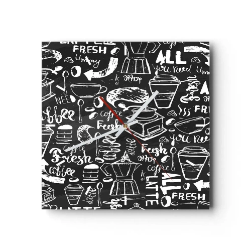 Zegar ścienny - All you need is… - 40x40 cm