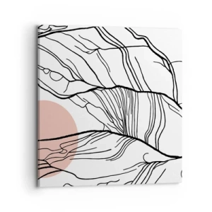 Obraz na płótnie - W sieci gałązek - 70x70 cm