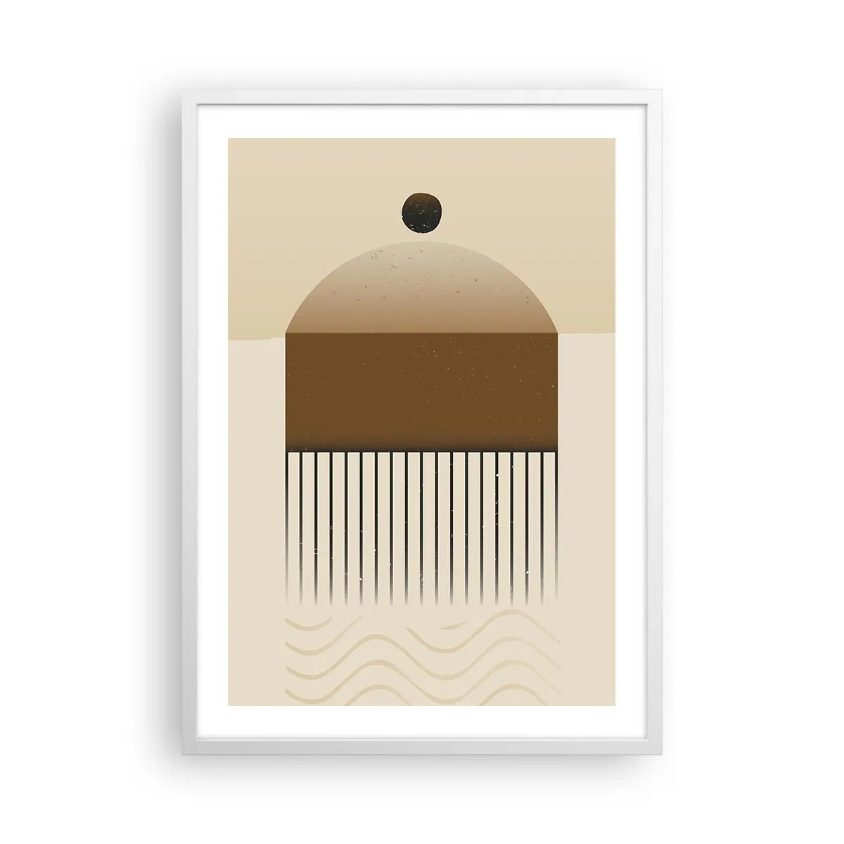 Plakat w białej ramie - Różne stany - 50x70 cm