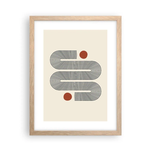 Plakat w ramie jasny dąb - Od początku do końca - 30x40 cm