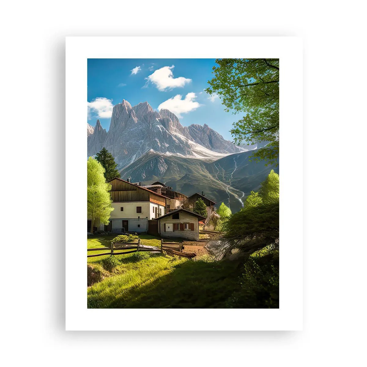 Plakat - Alpejska sielanka - 40x50 cm
