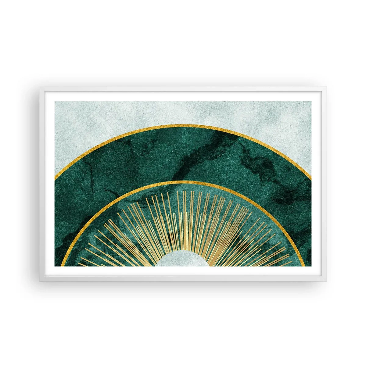 Plakat w białej ramie - Inny układ słoneczny - 91x61 cm