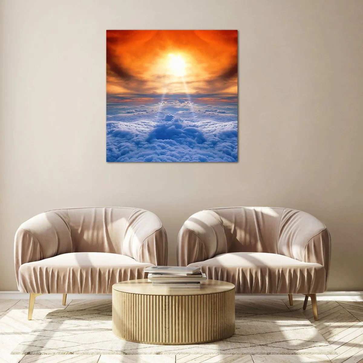 Obraz na szkle - Pejzaż mistyczny - 60x60 cm