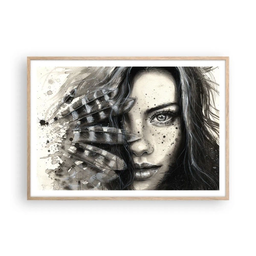 Plakat w ramie jasny dąb - Dzika piękność - 100x70 cm