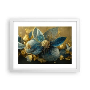 Plakat w białej ramie - Zakwitnąć złotem - 40x30 cm