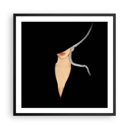 Plakat w czarnej ramie - Elegancja i styl - 60x60 cm