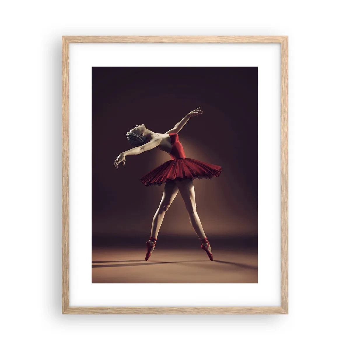 Plakat w ramie jasny dąb - Prima ballerina - 40x50 cm