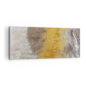 Obraz na płótnie - Złocisty podmuch - 100x40 cm