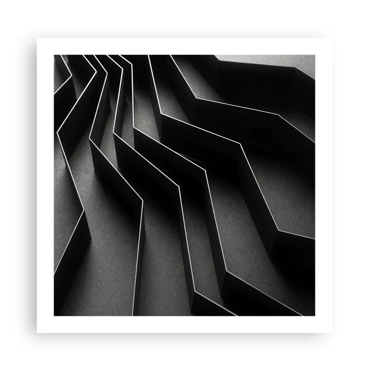 Plakat - Przestrzenny porządek - 60x60 cm