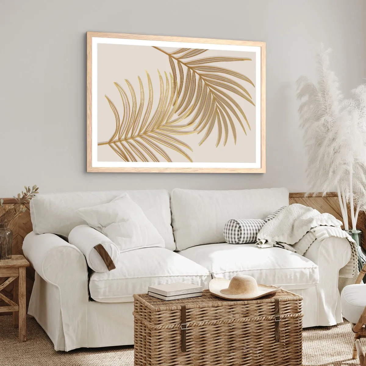 Plakat w ramie jasny dąb - Złota Palma! - 100x70 cm