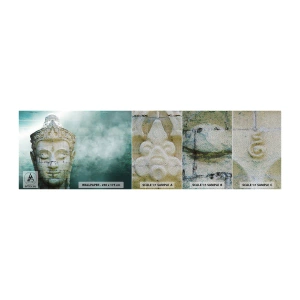 Fototapeta Próbka Premium Sand - Poszukując światła - Budda, Posąg Buddy, Azja - 100x30 cm