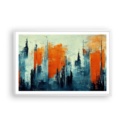 Plakat w białej ramie - Pejzaż nowoczesny - 91x61 cm