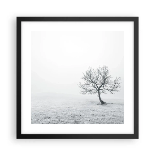 Plakat w czarnej ramie - Przeciw nicości - 40x40 cm