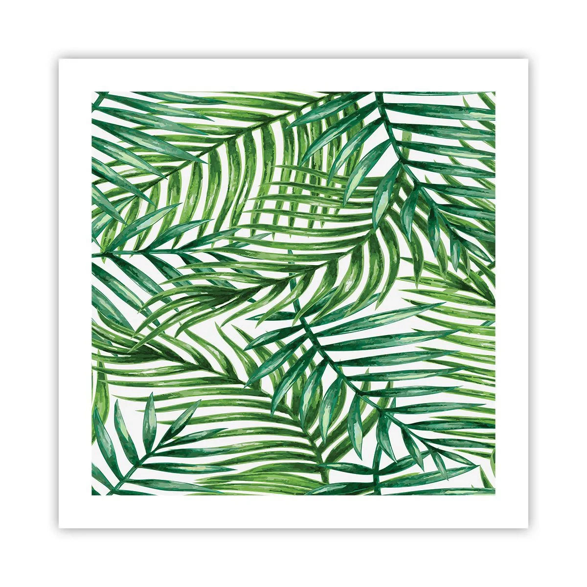 Plakat - Pod zielonym baldachimem - 50x50 cm