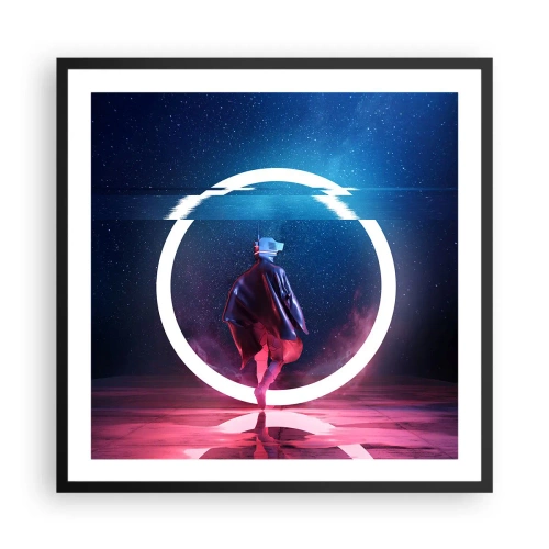 Plakat w czarnej ramie - Między światami - 60x60 cm
