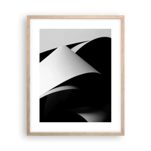 Plakat w ramie jasny dąb - Płaszczyzny światła z głębi cienia - 40x50 cm
