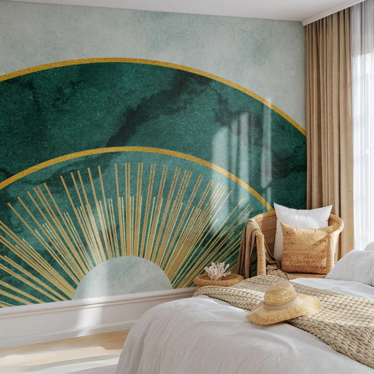 Fototapeta Samoprzylepna Deluxe Sticker - Inny układ słoneczny - Art Deco, Nowoczesny, Abstrakcja - 150x105 cm